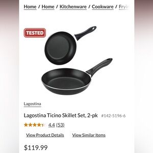 Lagostina Ticino Skillet Set, 2-pk